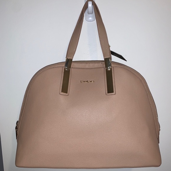 bebe Handbags - BNWT Bebe Ashley Dome Satchel in Warm Taupe